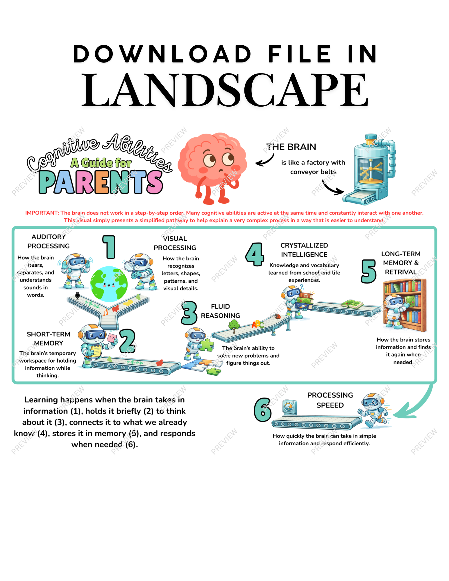 Cognitive Abilities Explained for Parents | School Psychologist Script + Visual Guide (CHC Theory, Psychoeducational Evaluation)