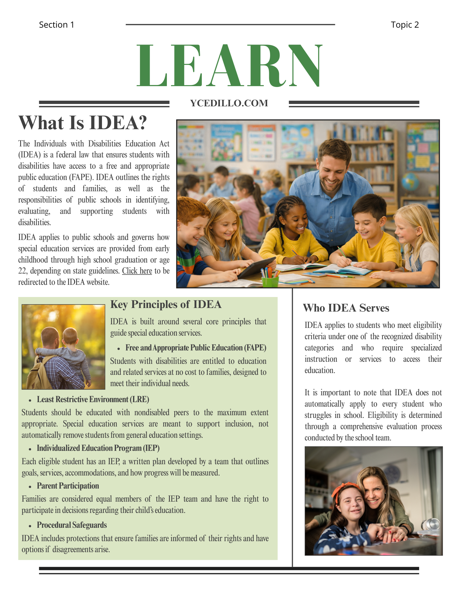 What Is IDEA? A Parent-Friendly Overview (English & Spanish)