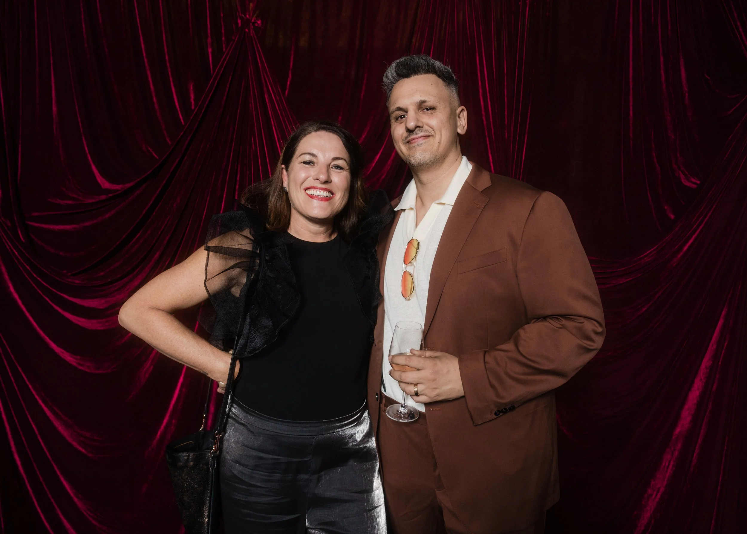 Carlo from Luna Rossa with his mate Nat Sproal Celebrant