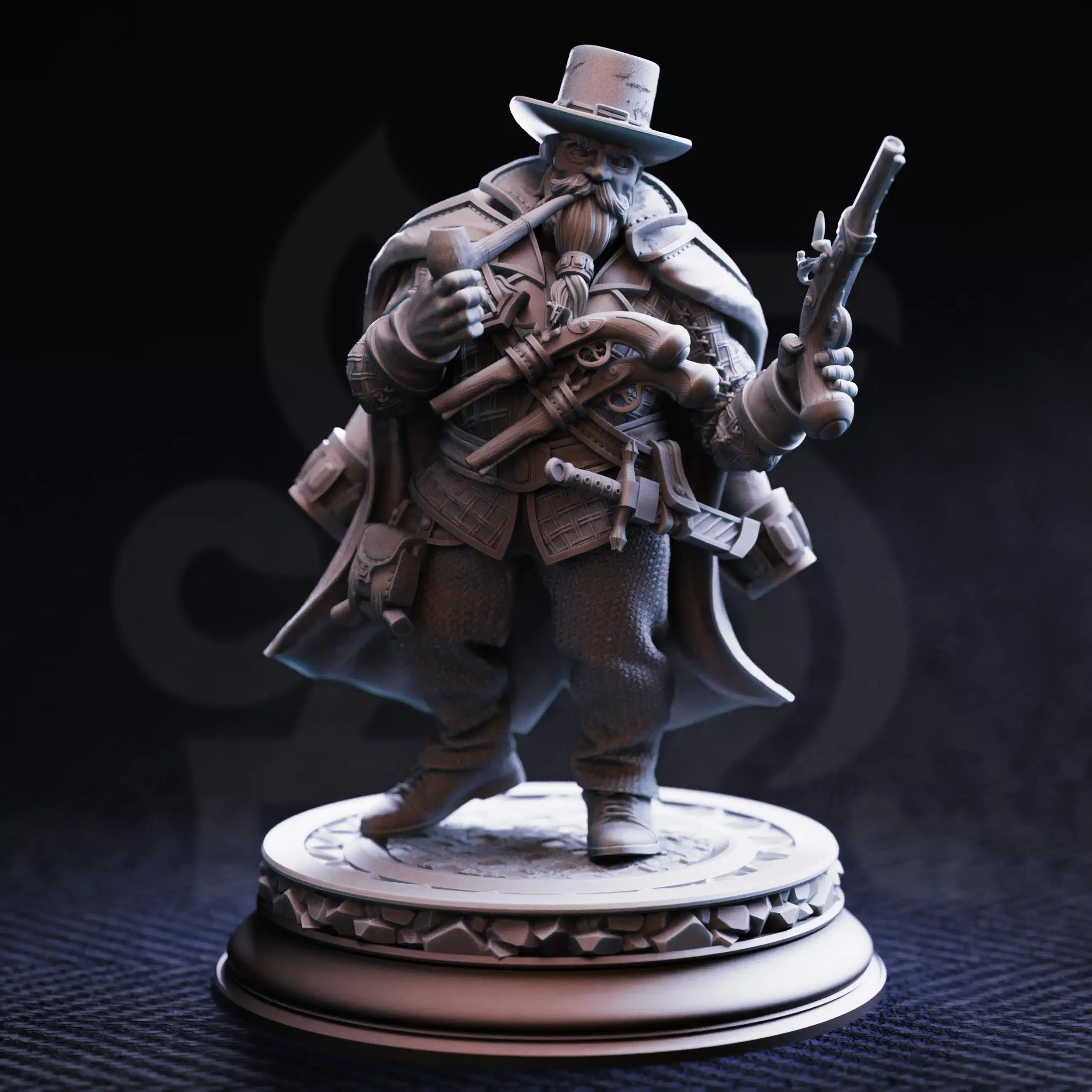 Torgrik-Tall-Hat-Dwarven-Gunslinging-Gangster-Front.webp