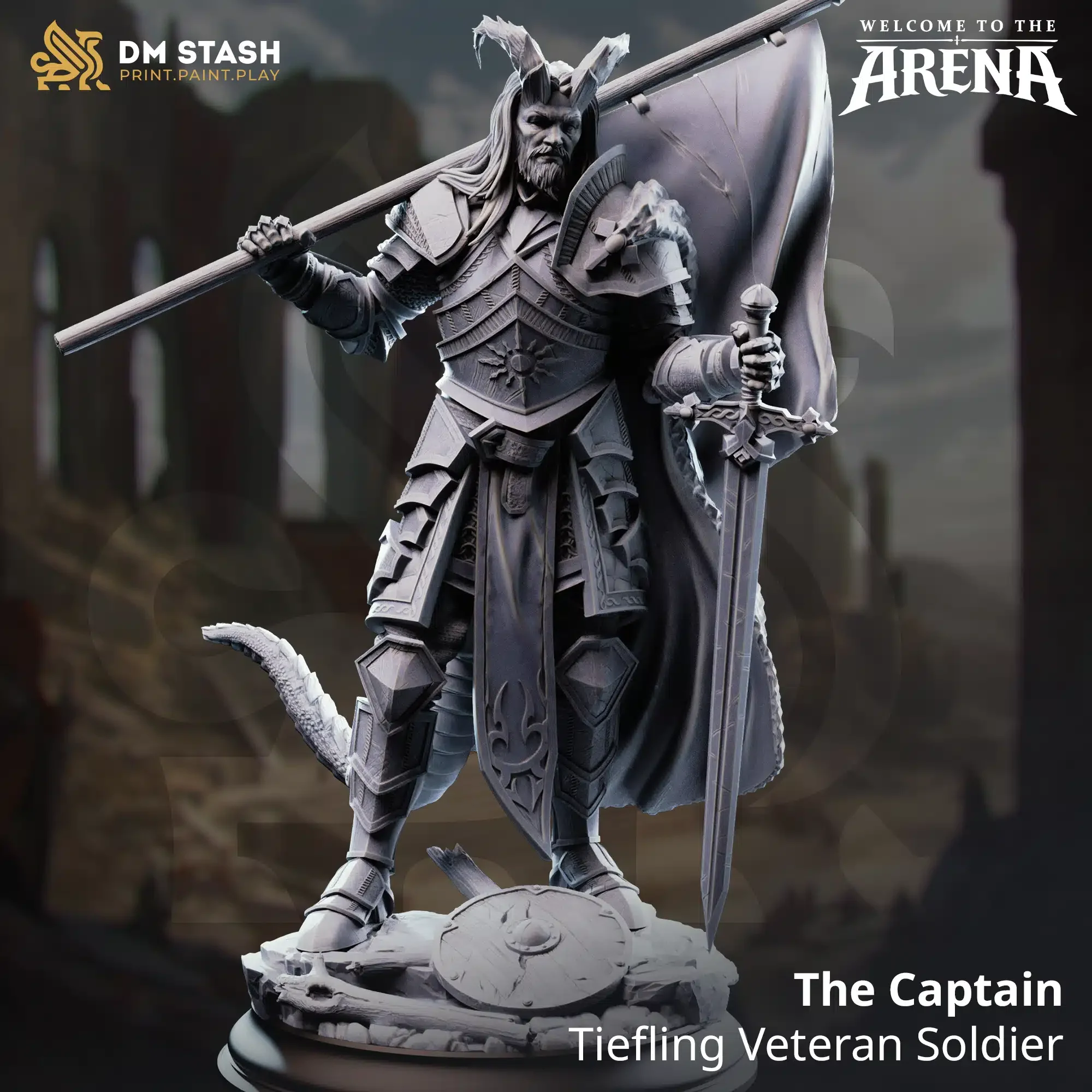 Tiefling Veteran Soldier