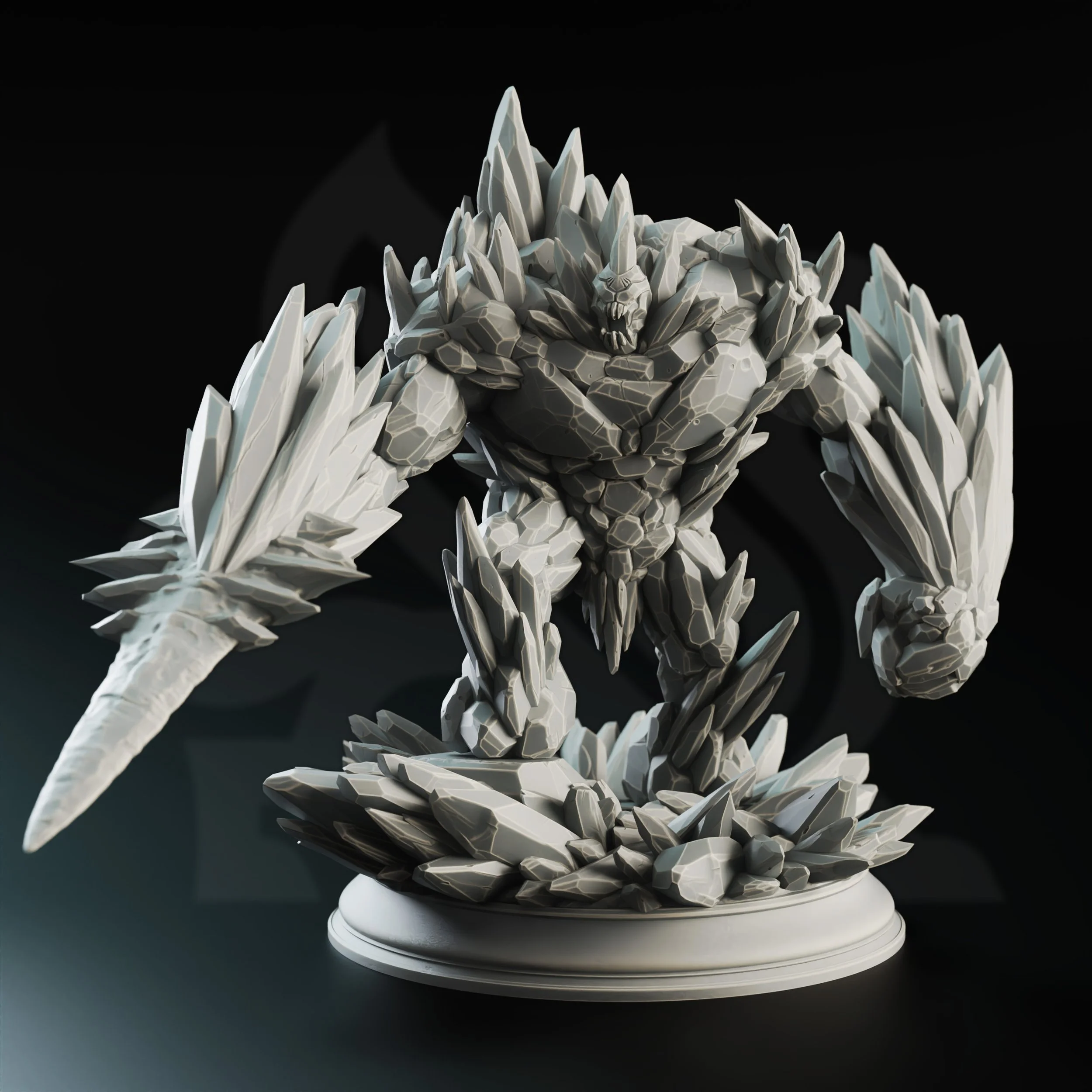 The Three Faces - Elemental Golems - Ice - Front.jpg