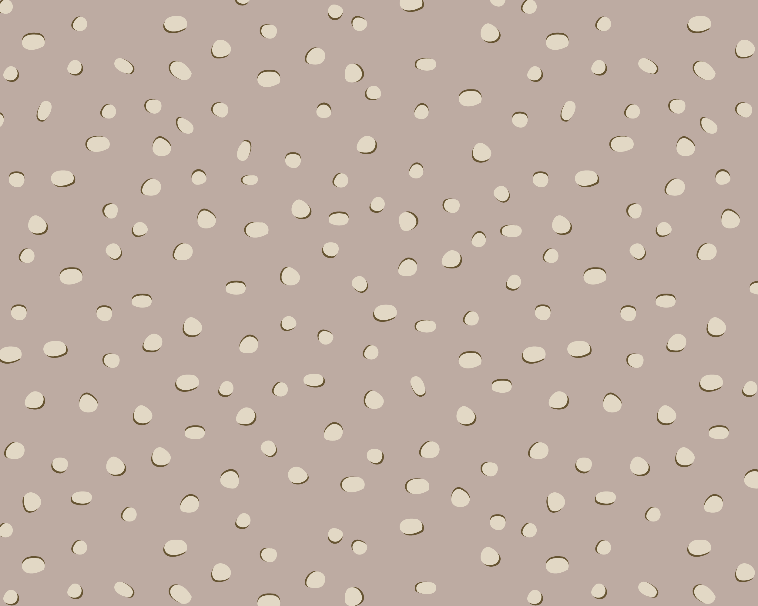 A digital illustration of scattered light dewdrop dots on a beige background.