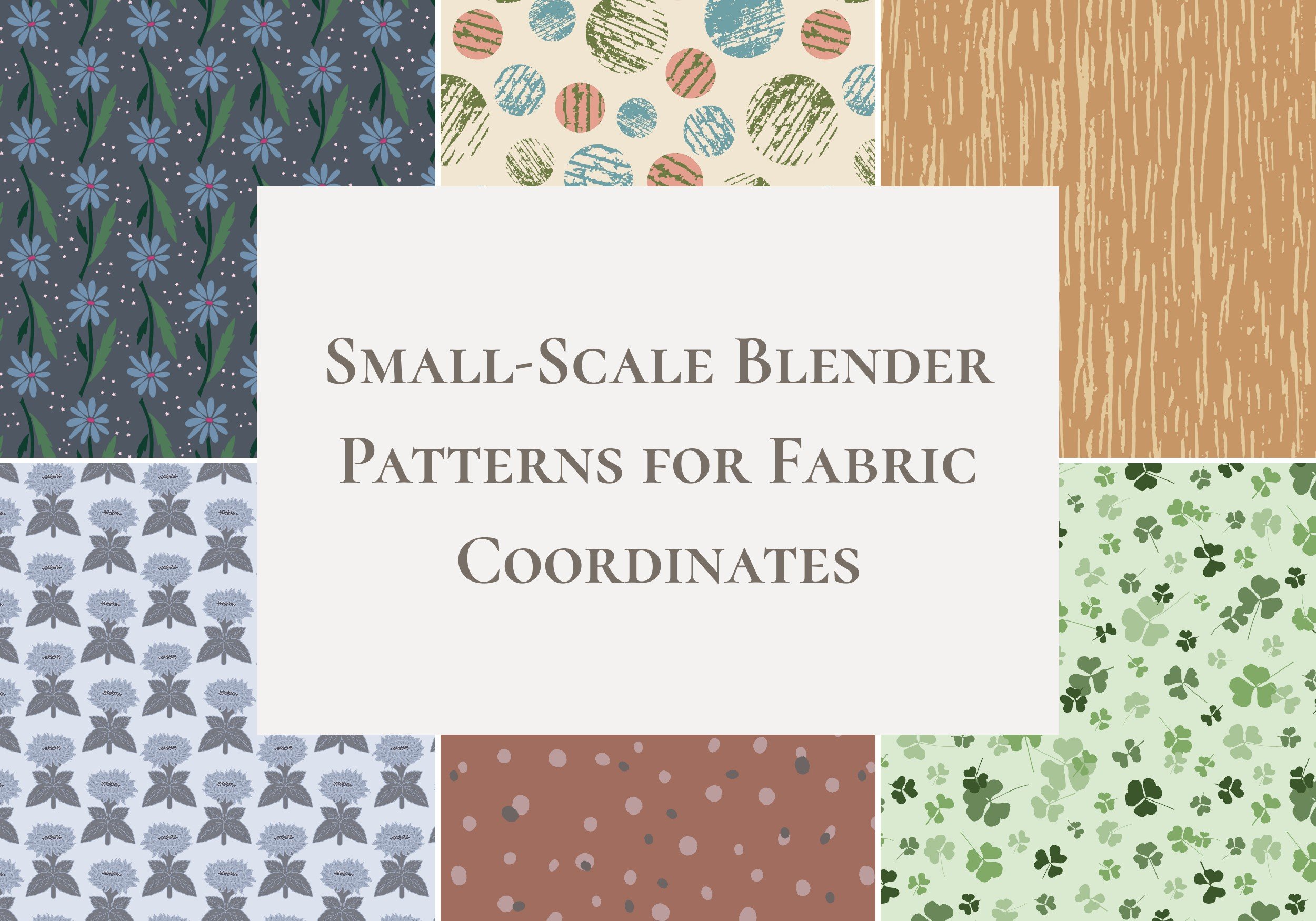 Small-Scale Blender Patterns for Fabric Coordinates