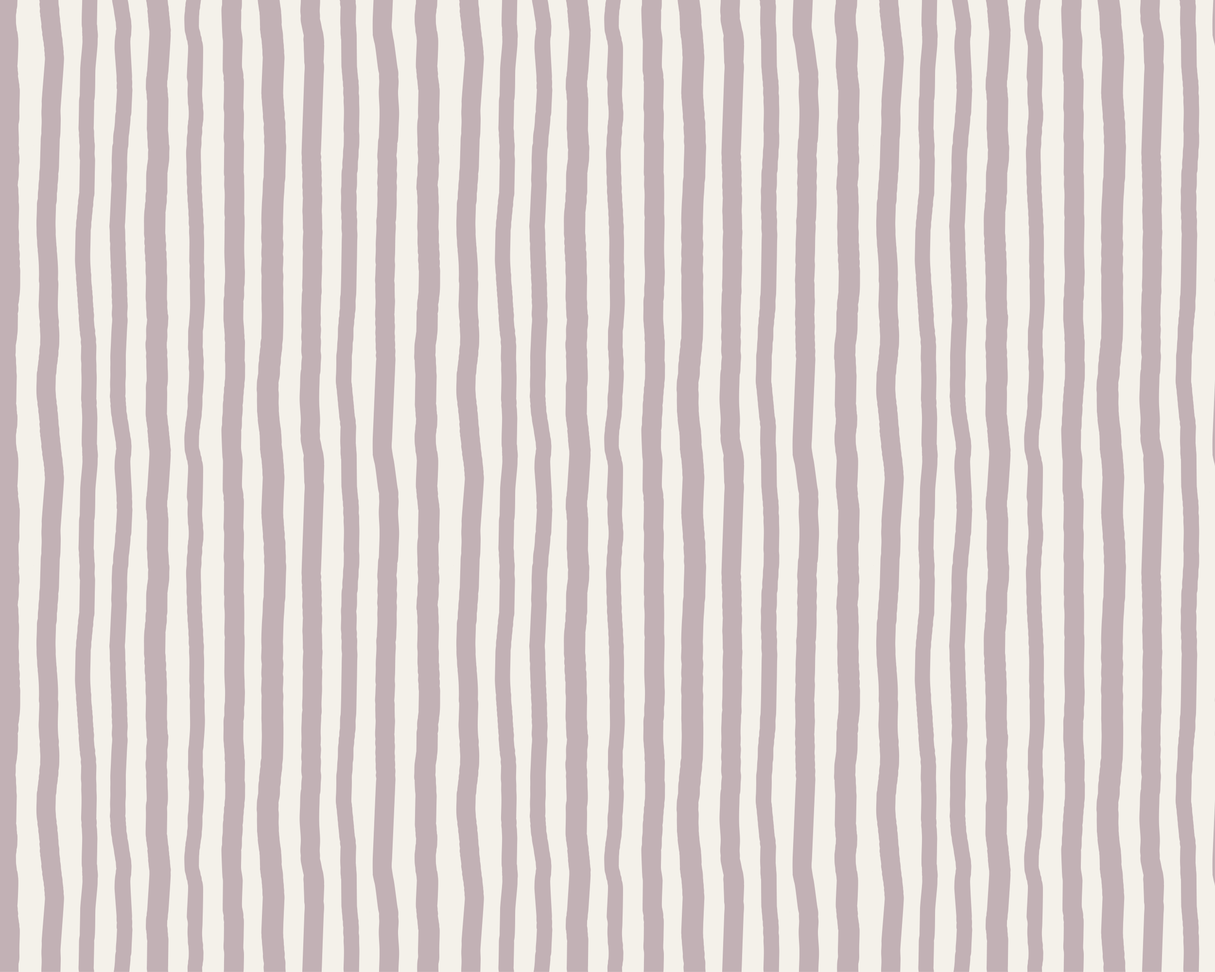 Pattern of vertical wavy light mauve stripes on a light cream background.