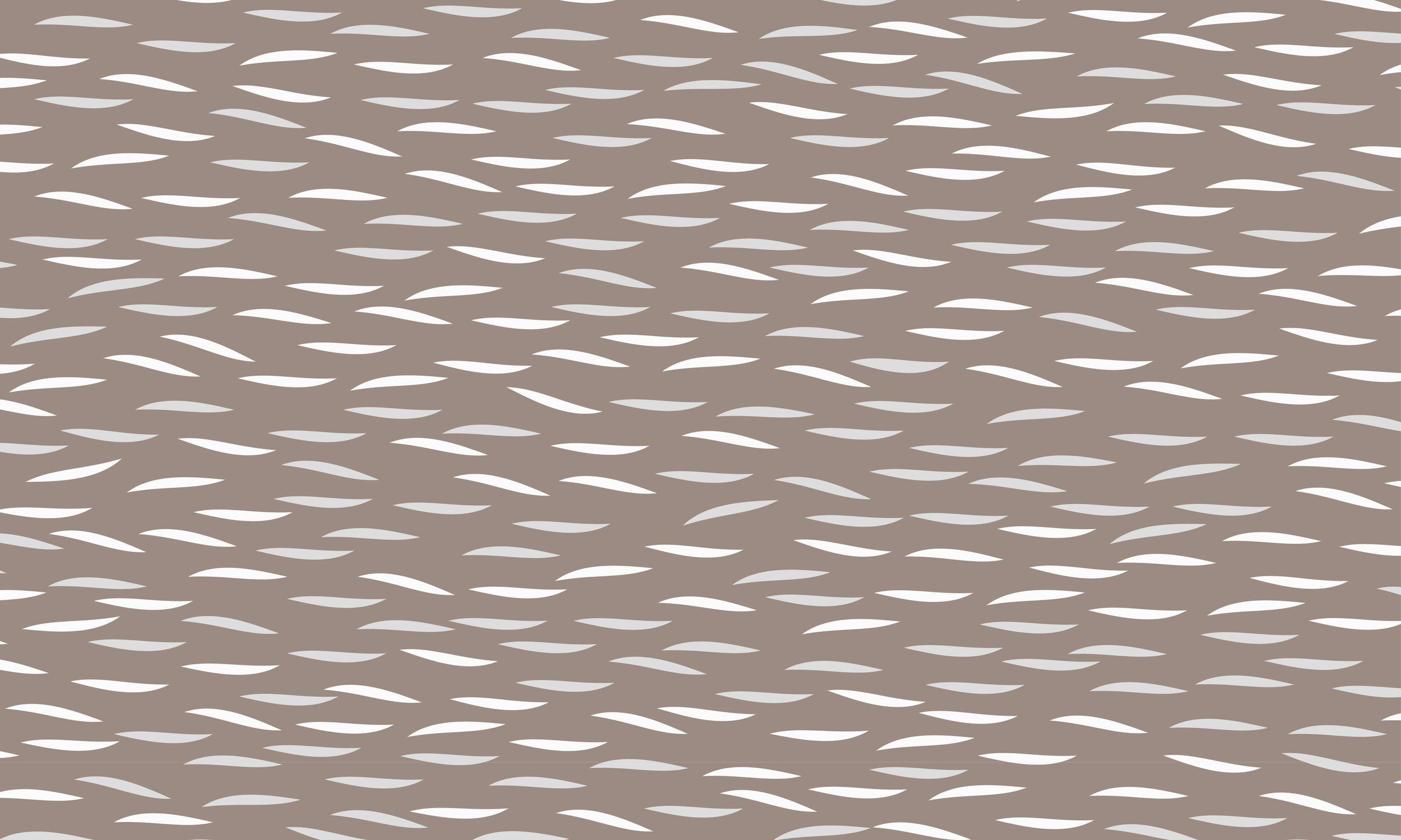 Seamless repeat pattern of abstract cream textural grain shapes on a taupe background.