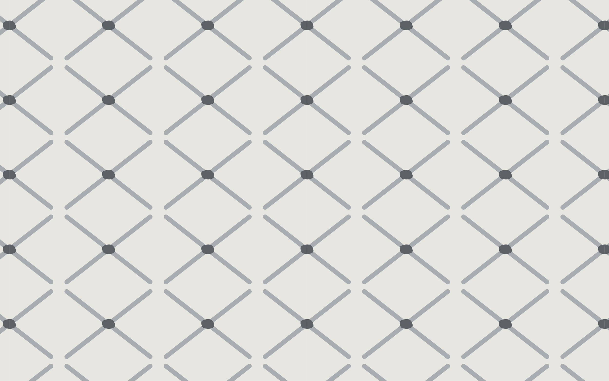 A minimalist broken diamond grid, seamless pattern of gray lines anchored by dark charcoal points on a cream background.
