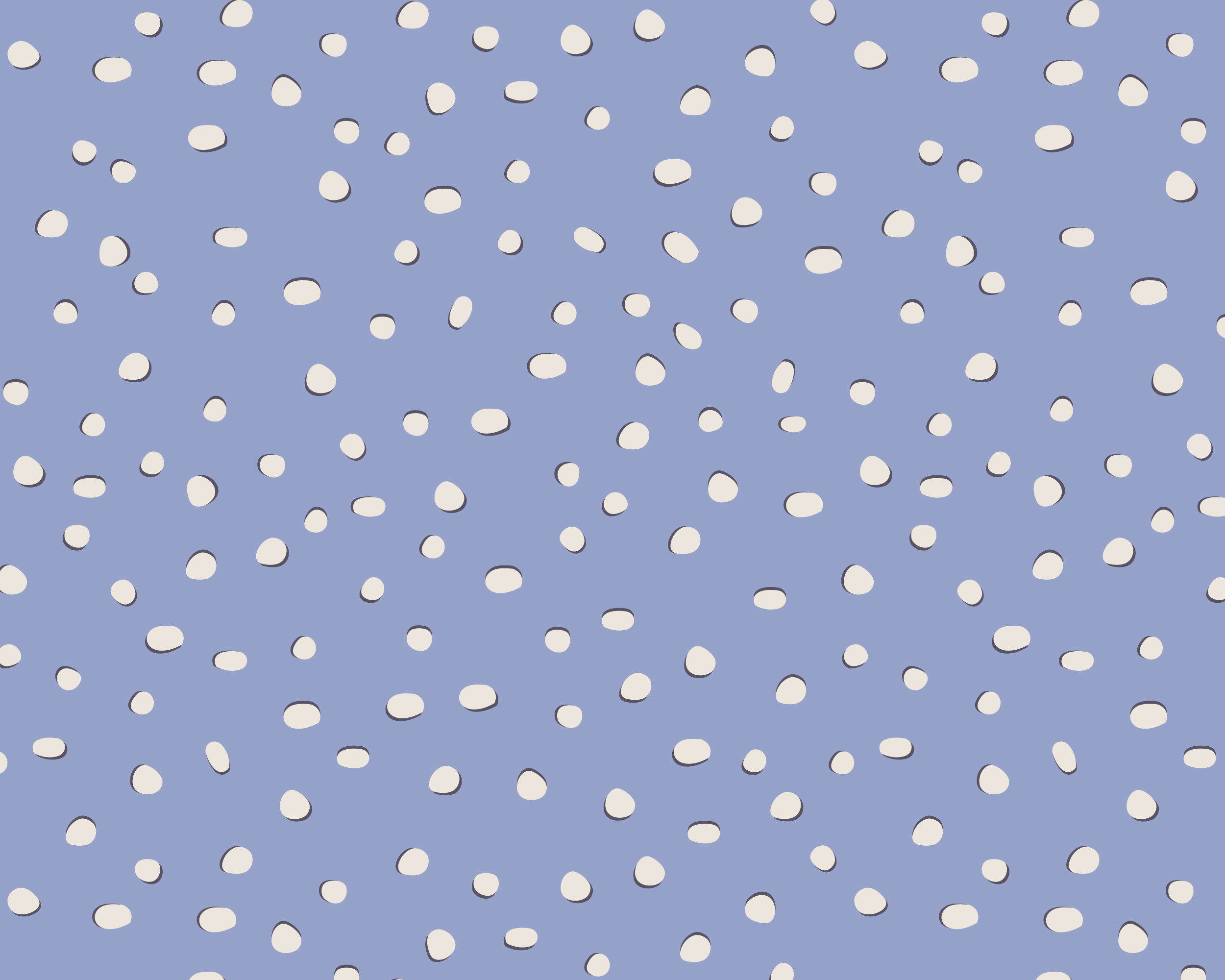 A pattern of small, cream, irregularly shaped dots scattered across a light blue background.
