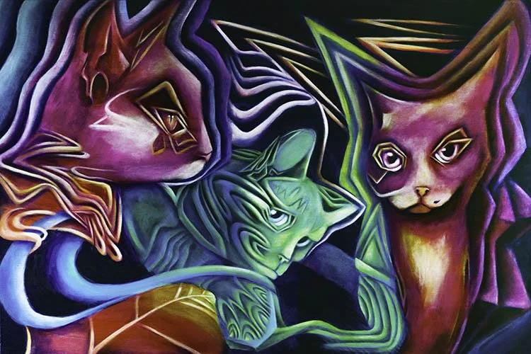 Acid Cats (commission, 2018)