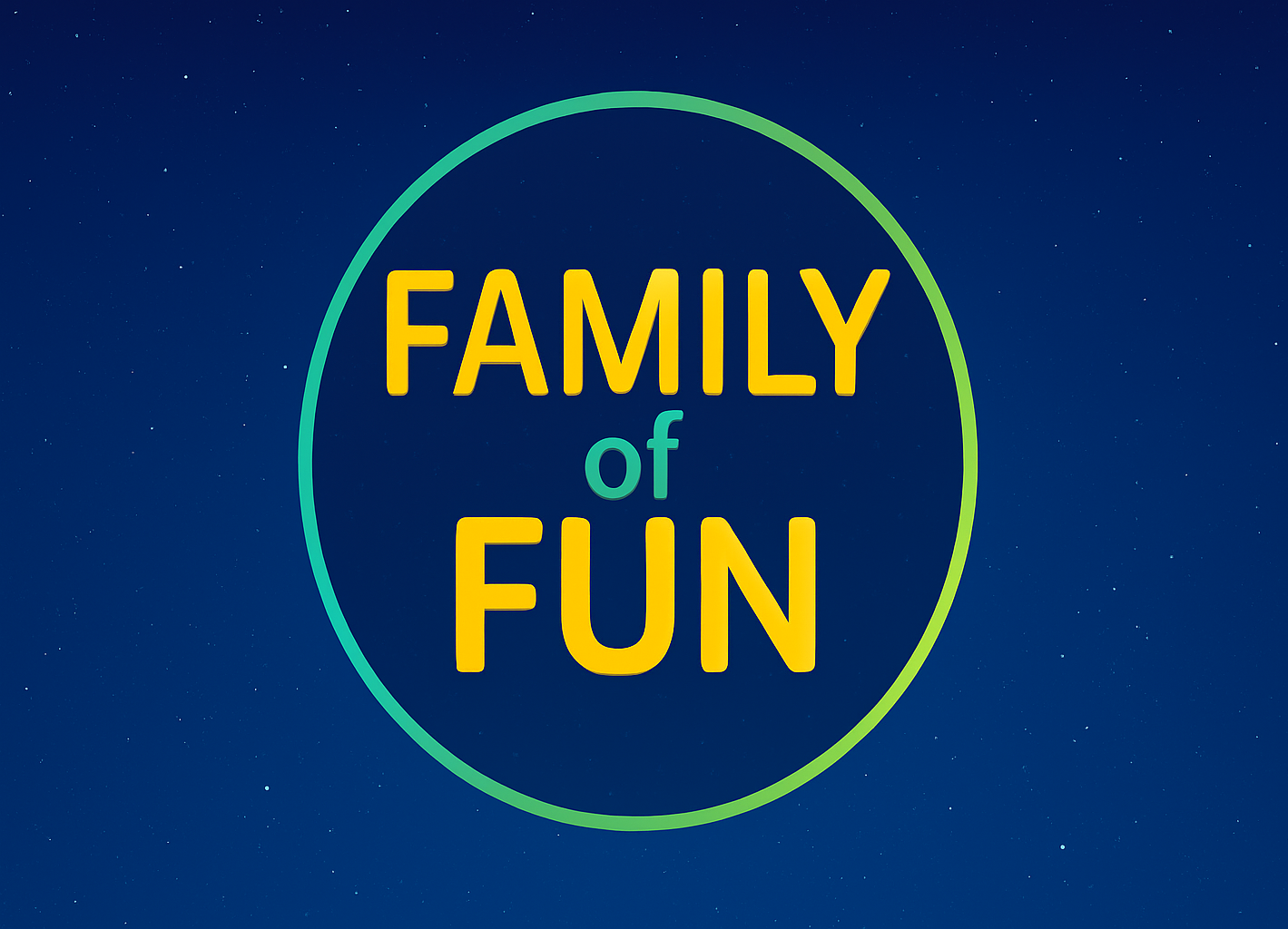 Family of Fun Media logo representing family-friendly entertainment and creative content.