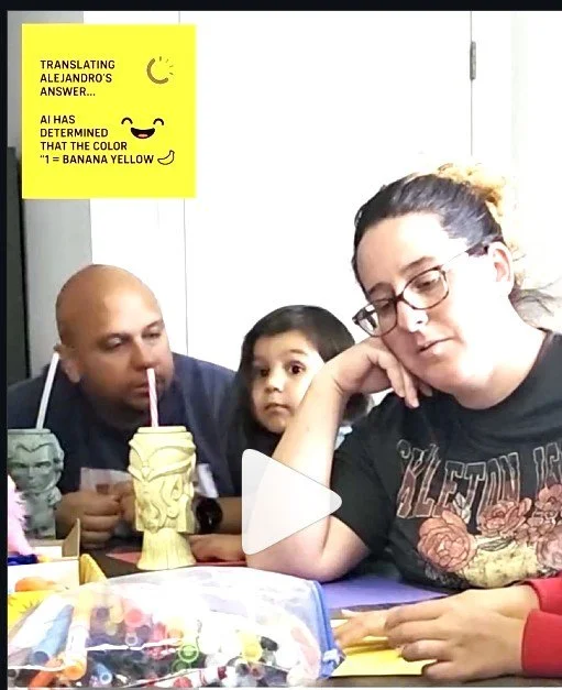 Family of Fun Media YouTube video thumbnail showing a family participating in a creative challenge.