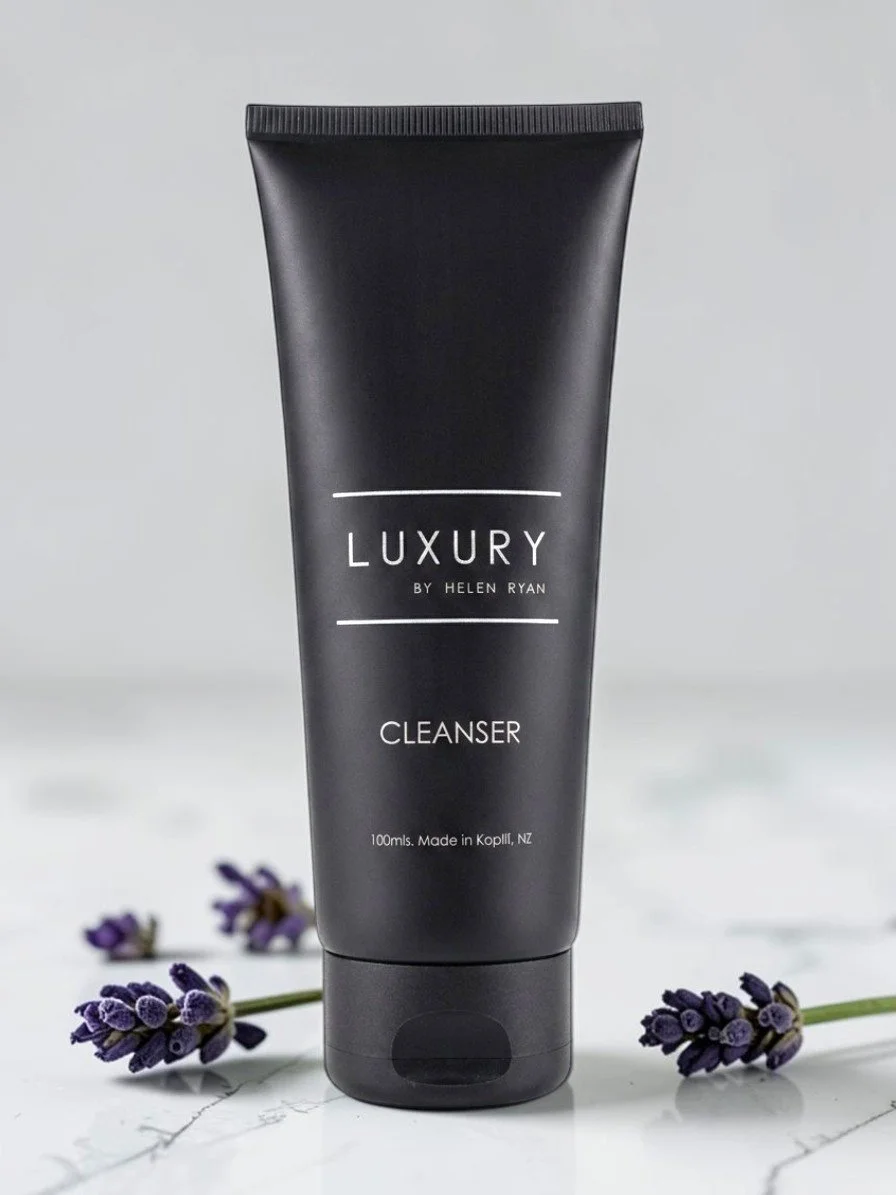 Luxury by Helen Ryan anti-ageing skincare set hydrating Cleanser for sensitive skin with natural actives made in NZ