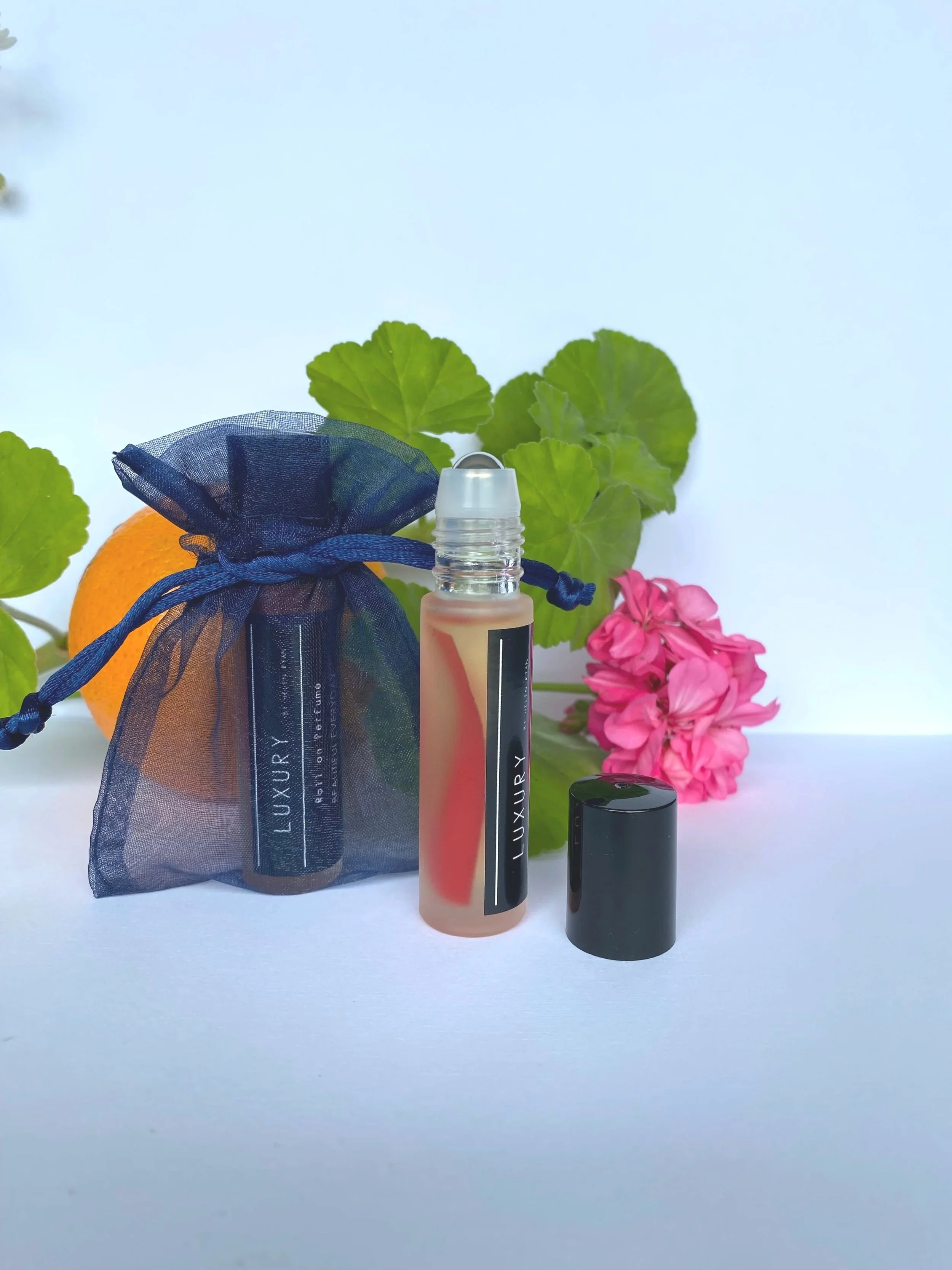 natural perfumes made in nz, Luxury by Helen Ryan, Beautiful Everyday, Patchouli Geranium Orange Essential Oil Roll-on perfume, made in Kapiti NZ