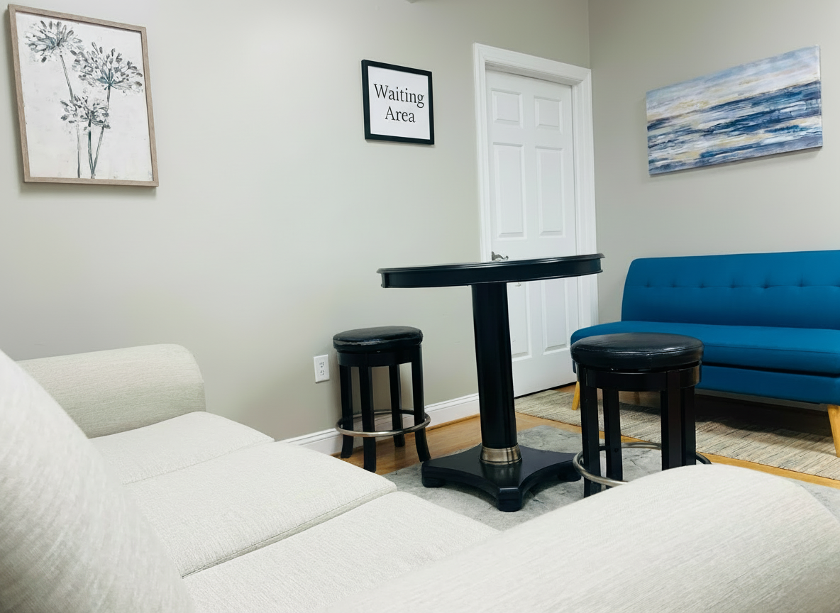 Sxuations therapy with Taneka M. Bennett waiting room area