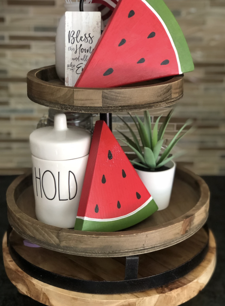 Wooden Watermelon Set of 3