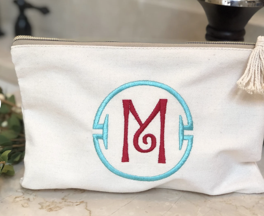 Monogrammed Cosmetic Bags