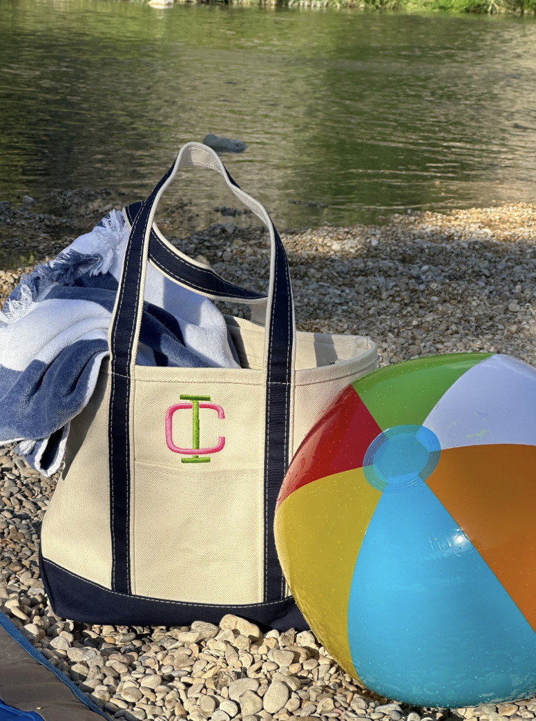 Embroidered Beach Bag