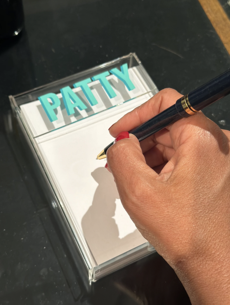 Acrylic Personalized Paper Holder