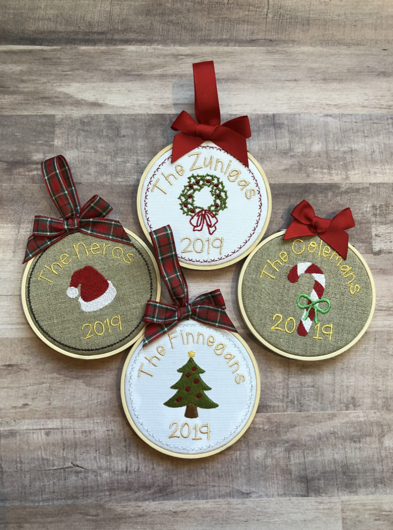 Christmas Embroidered Ornament