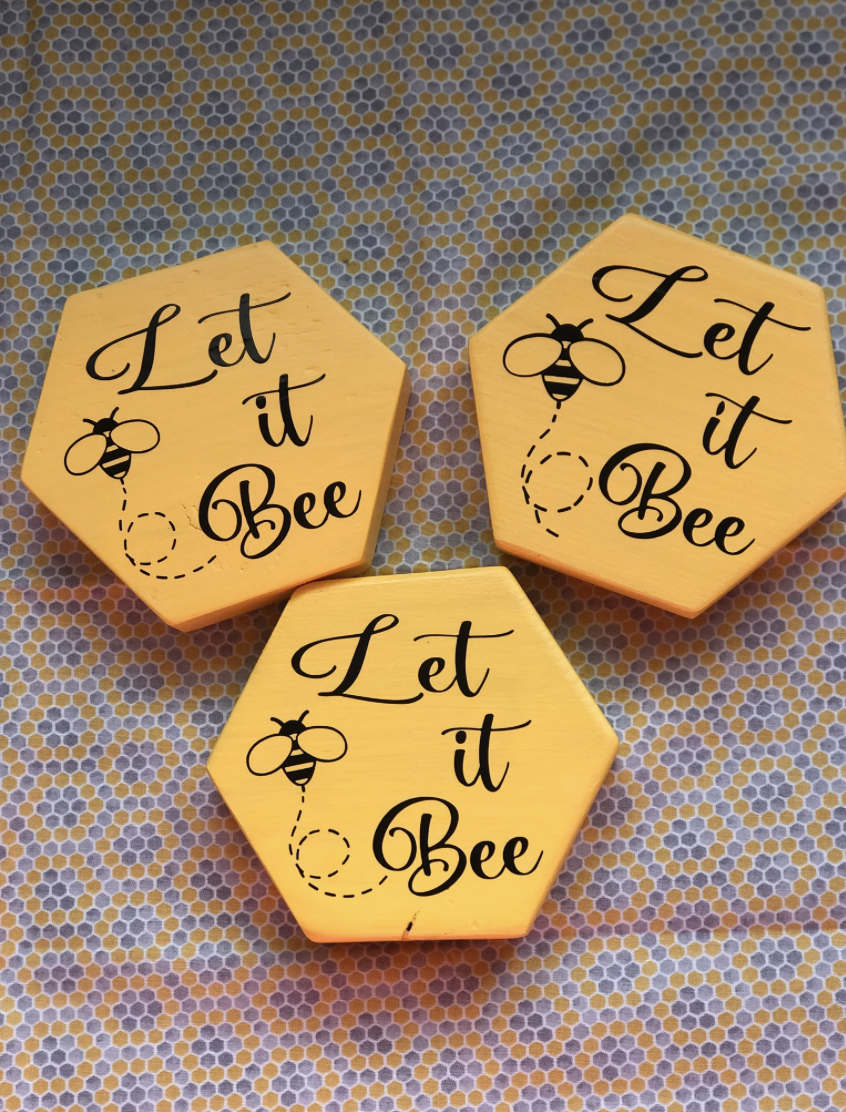 Honey Comb, Tiered Tray Wooden Honey Comb