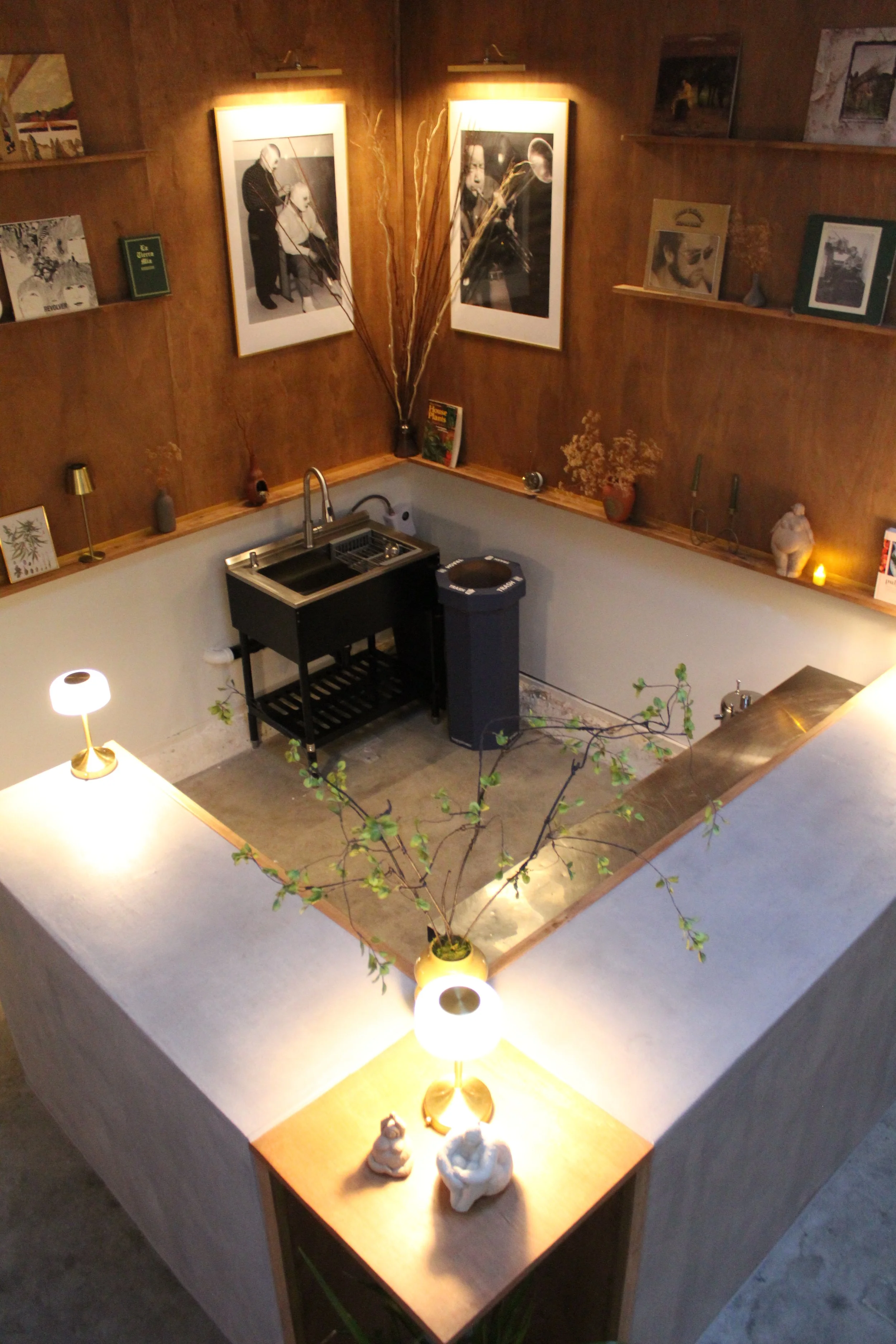 Built In Bar With Refrigeration + Sink