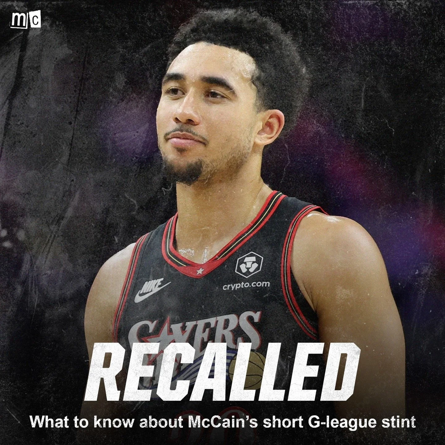 Jared McCain lasted just one game in his assignment to the Blue Coats. He put up 15 pts and was 5/18 shooting with 6 turnovers and no assists. McCain is being called back up to the Sixers for tonight's game against the Pacers.

What does this rough p