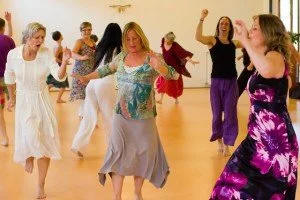 People dancing biodanza.