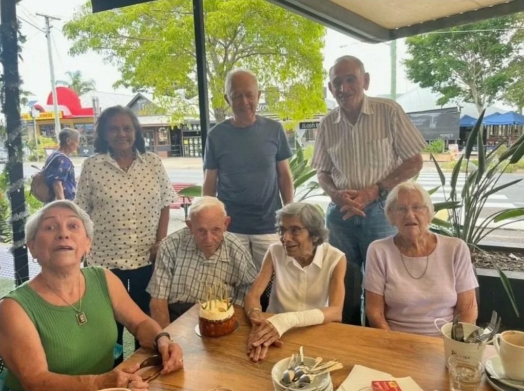 Seniors enjoying BrisWest Centre Over 50's Coffee Club