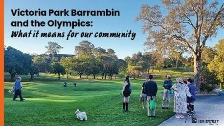 Victoria Park Barrambin Parklands with people enjoying the park