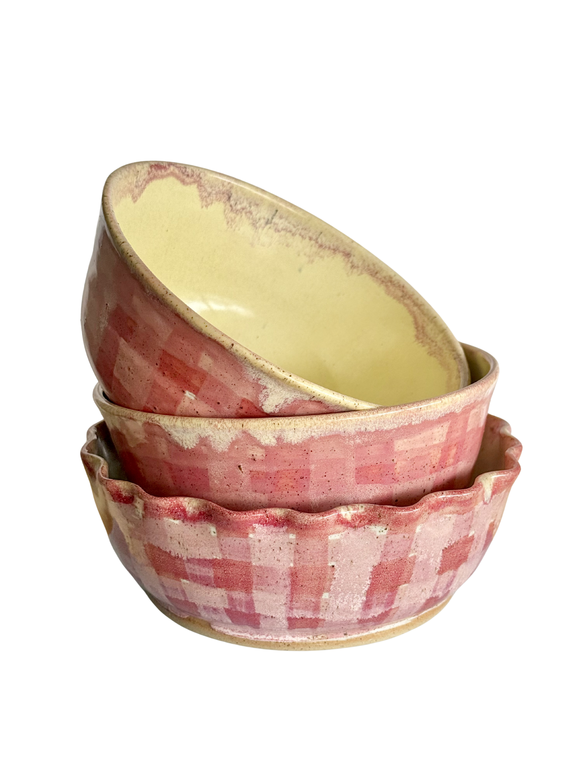 Gingham Bowls