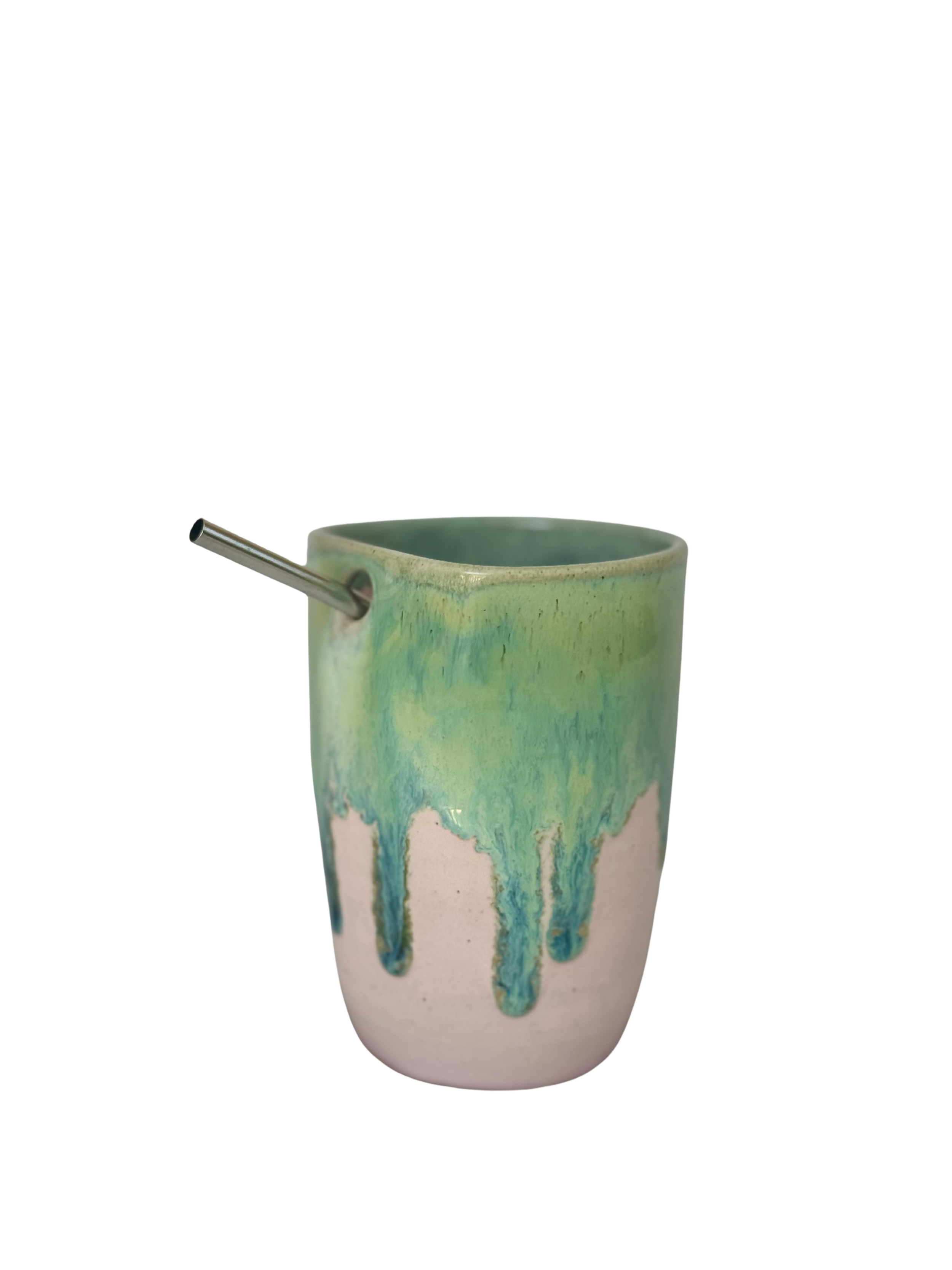 Iced Bevy Cups (steel straw)