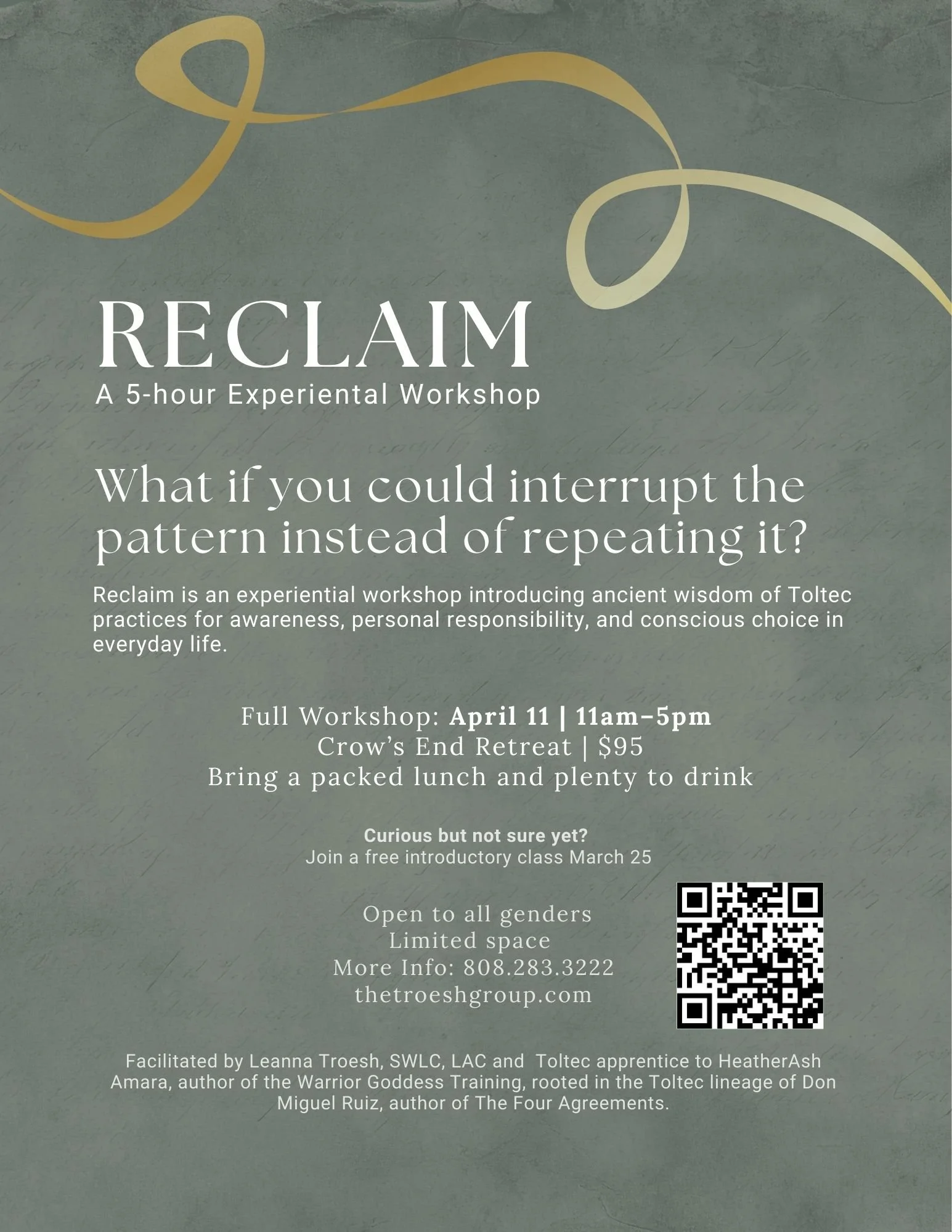 RECLAIM: A Warriors Way