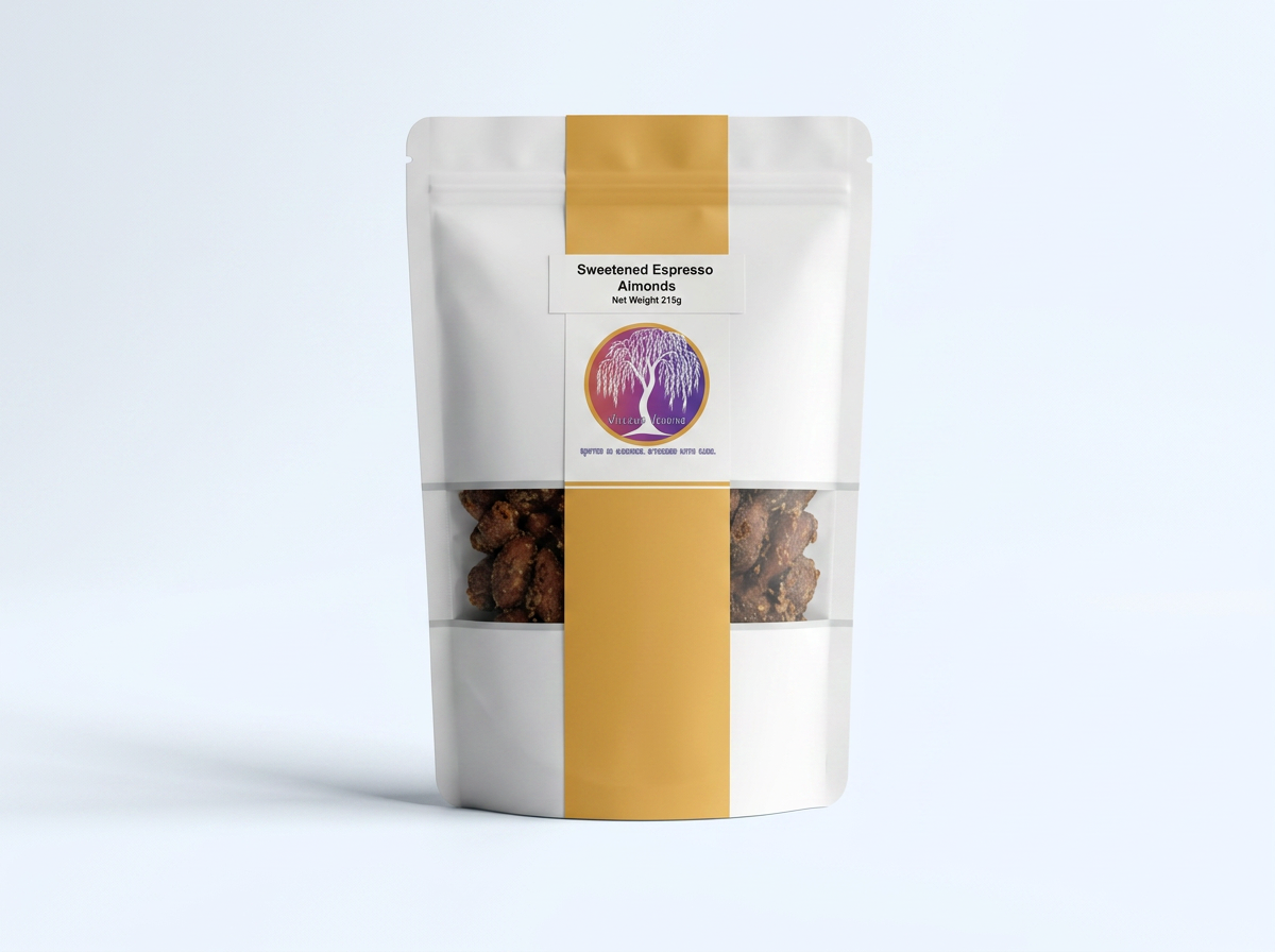 Sweetened Espresso Almonds - Honey Latte Flavor