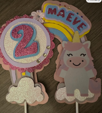 Unicorn Cake Topper