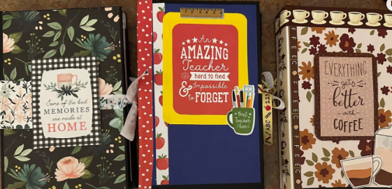 5x8 Notebook and Post It Holder with Pocket