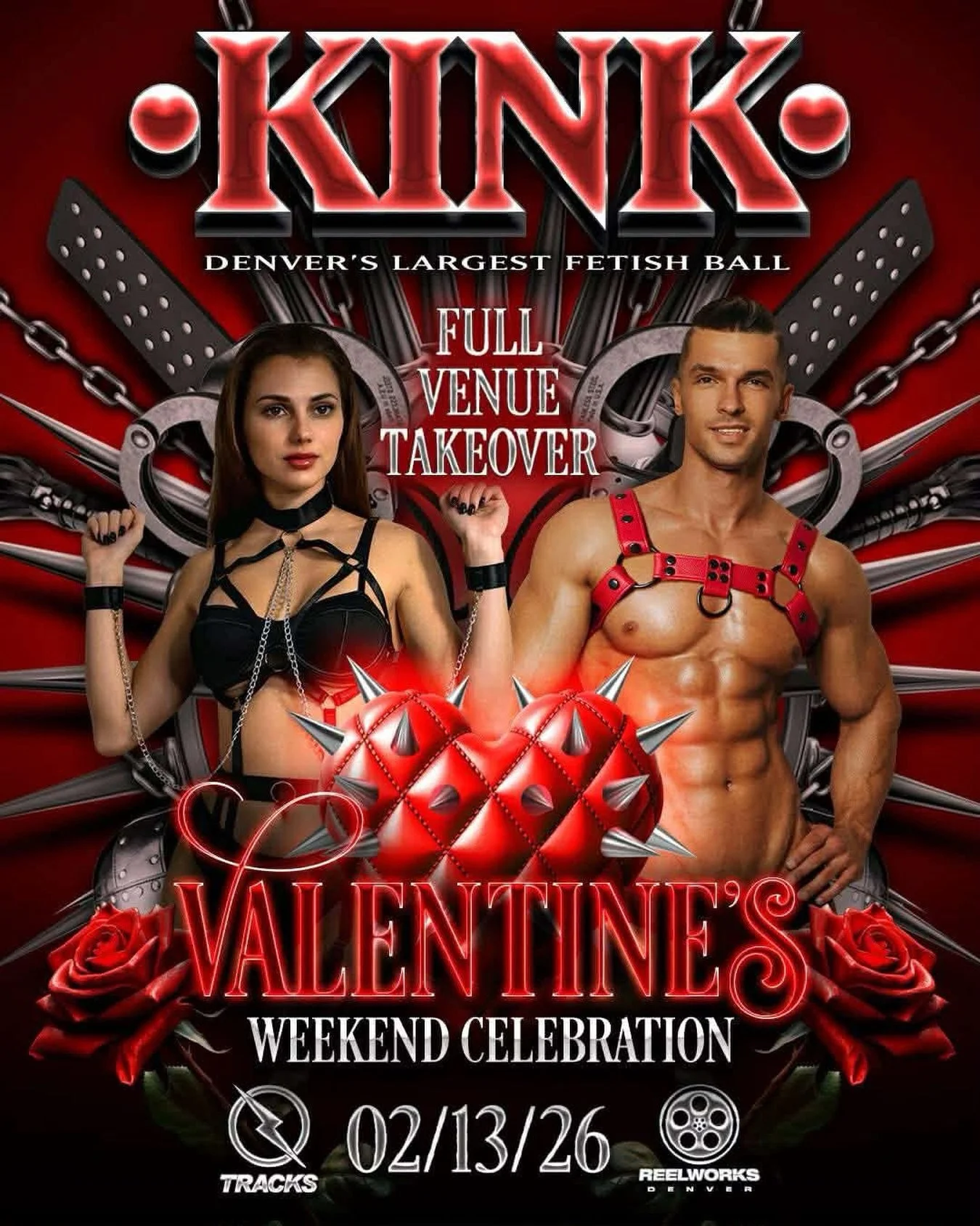 We&rsquo;re so excited to be vending at @denverkink this month! Join us at Denver&rsquo;s largest fetish ball at @tracksdenver on February 13th from 8pm to 2 am #denver #fetish #kink