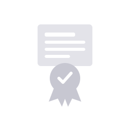Placeholder image with a checkmark badge, indicating certification or approval.