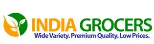 India Grocers logo with orange, green, and white colors