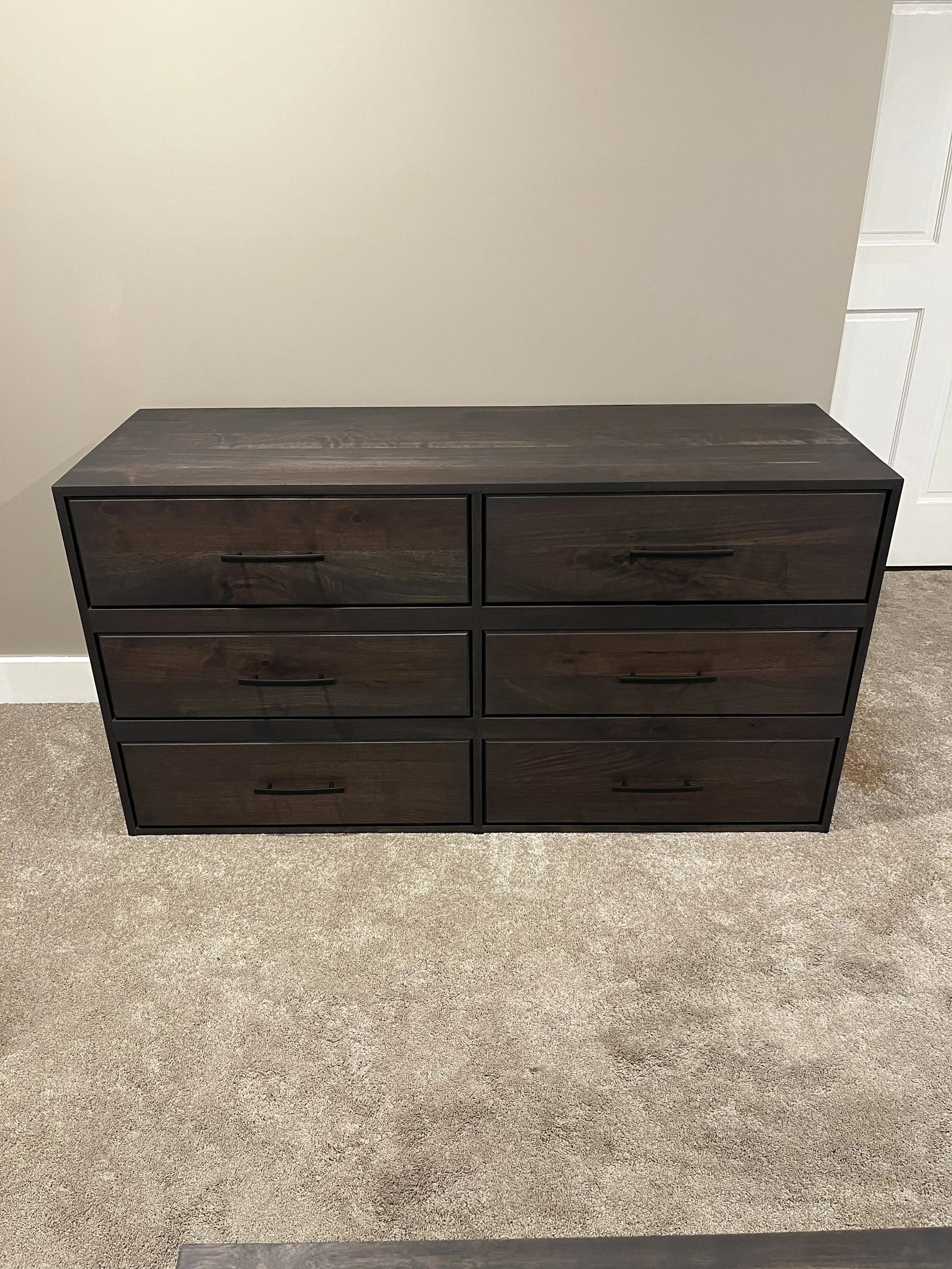 6-drawer Walnut Dresser