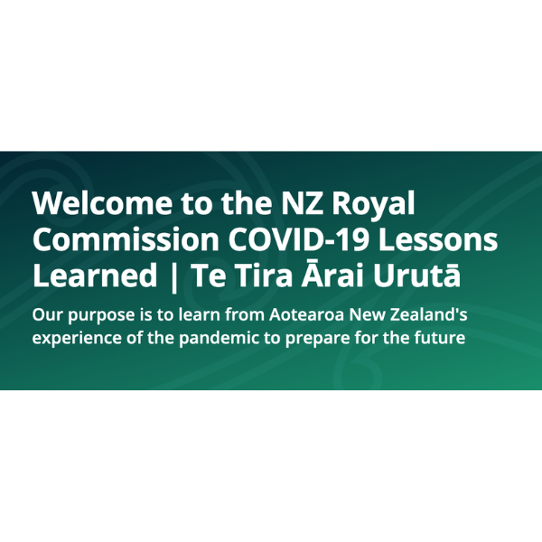 NZ Royal Commission of Inquiry into COVID-19 Lessons Learned -  Phase Two