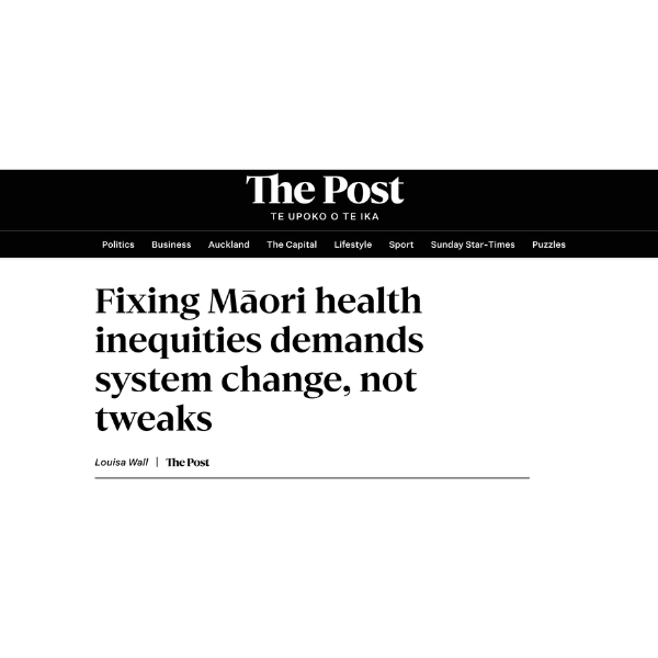 The Post: Fixing Māori health inequities demands system change, not tweaks