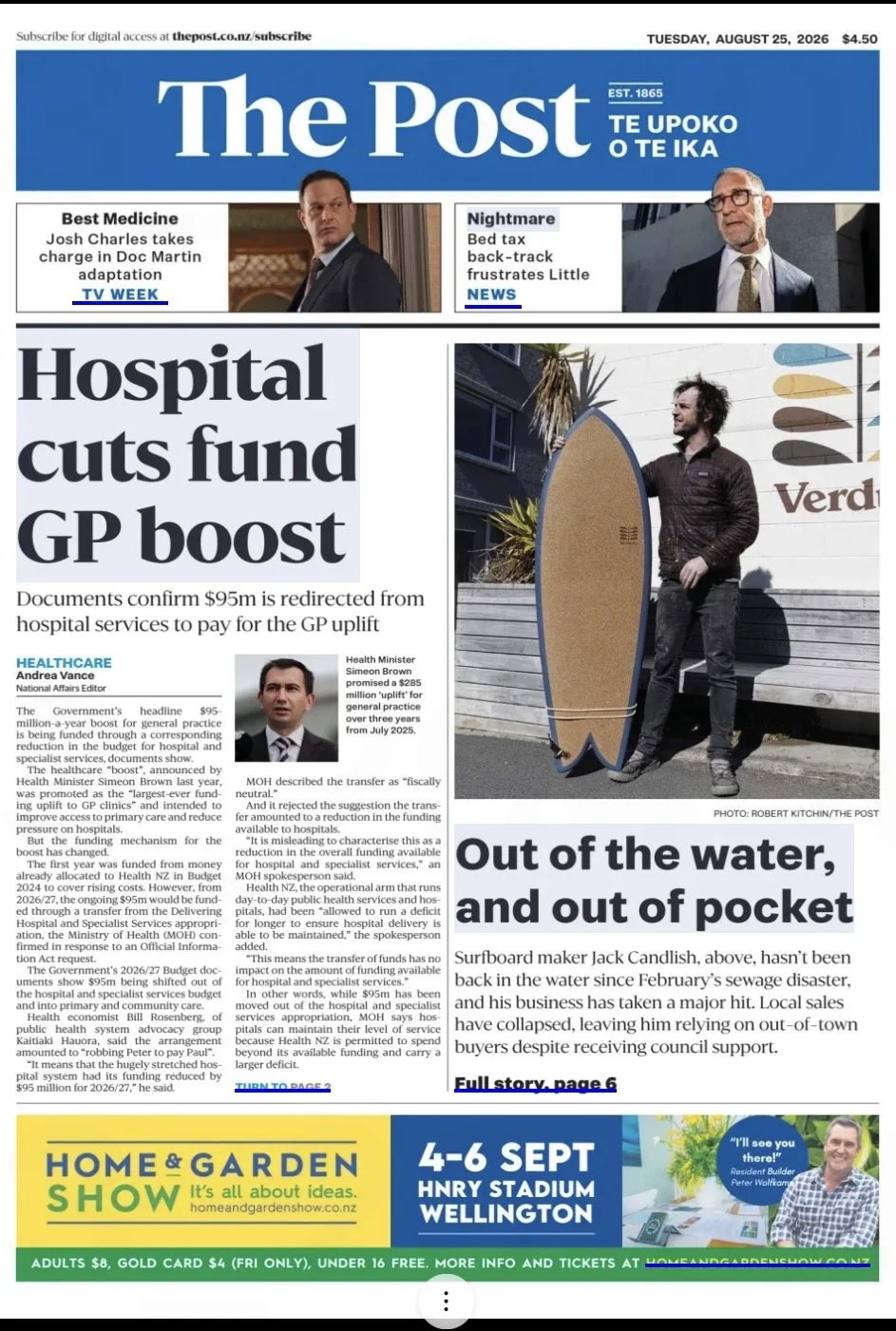 We made the front page. And unfortunately, the reason why is pretty grim.