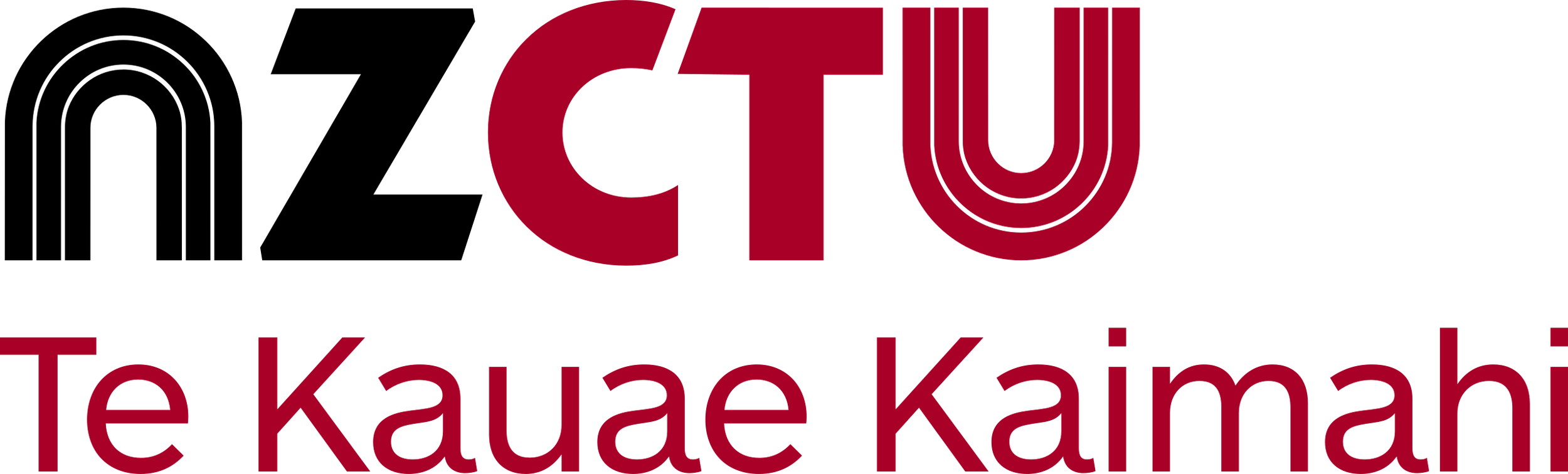 Logo with the text 'CTU' in large stylized red letters and the phrase 'Te kuae kamahi' in red underneath.