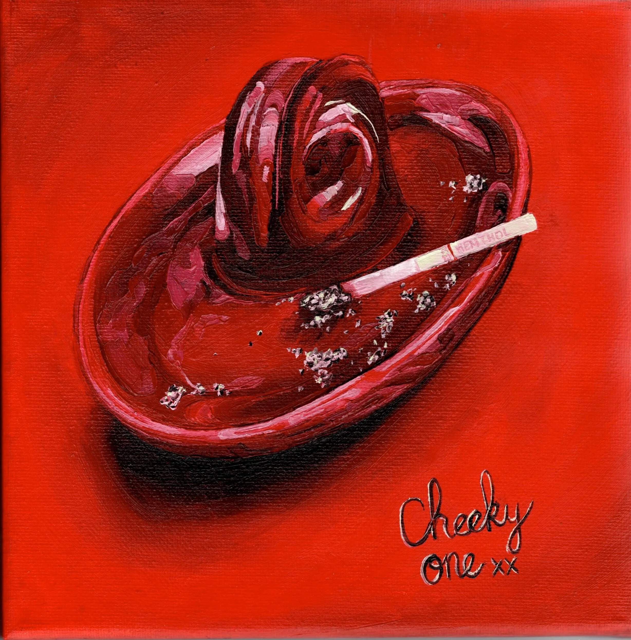 Cheeky One, Oil on Canvas, 20 x 20cm, 2025