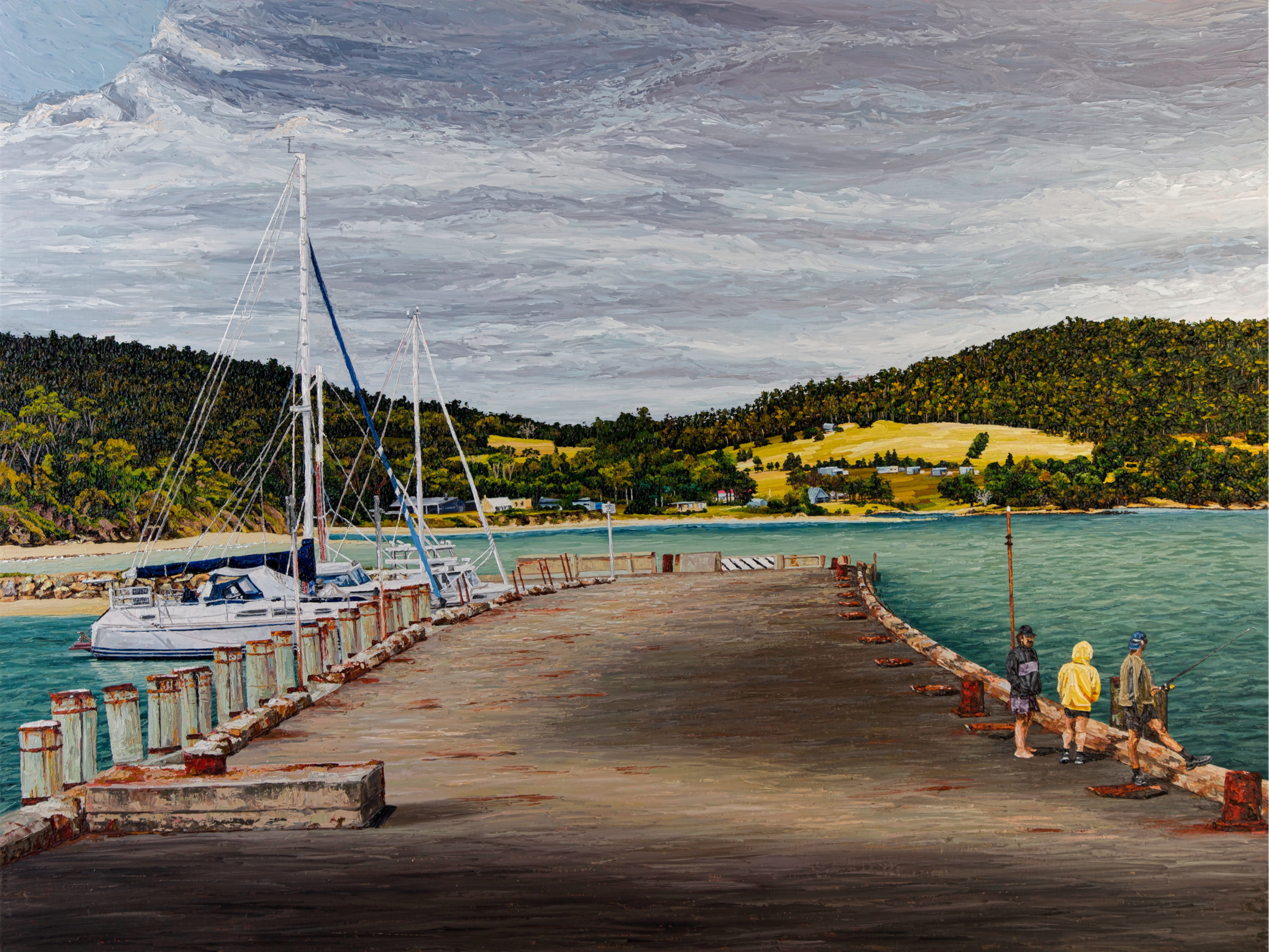From Crossing to Casting, Oil on Linen, 91.4 x 121.8 cm, January 2026