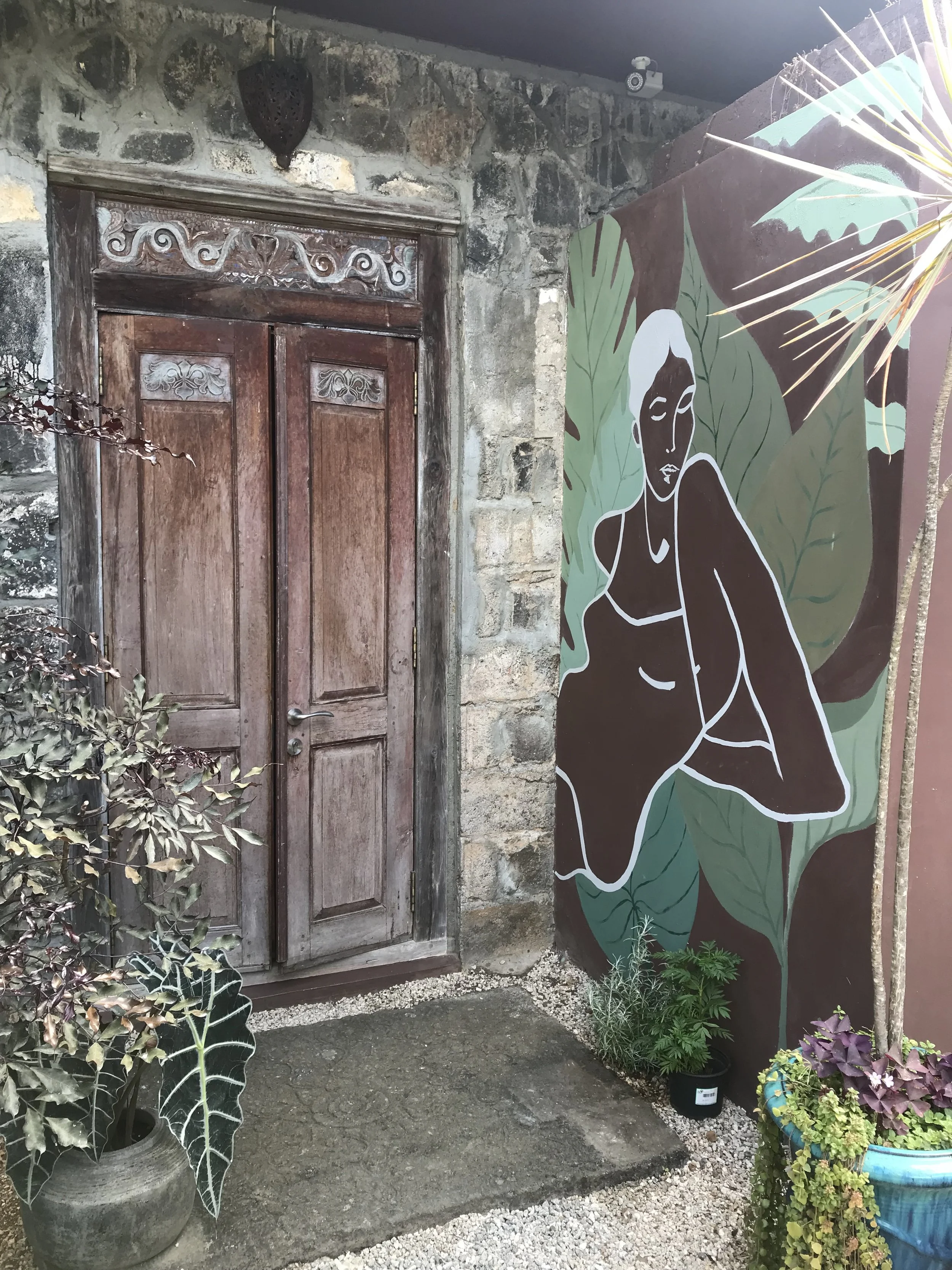 Custom Home Mural. Partnered wit Annie Sloan Chalk Paint.