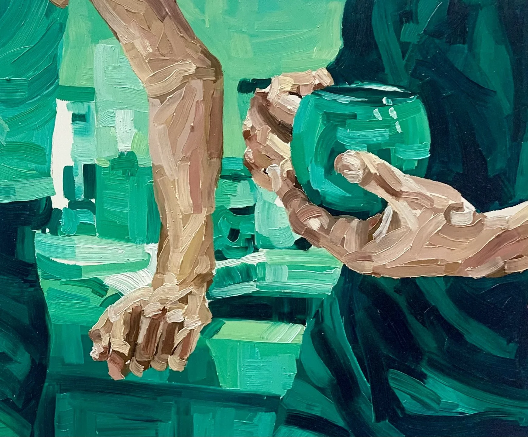 Honey, Oil on Board, 21.5 x 23 cm, 2022