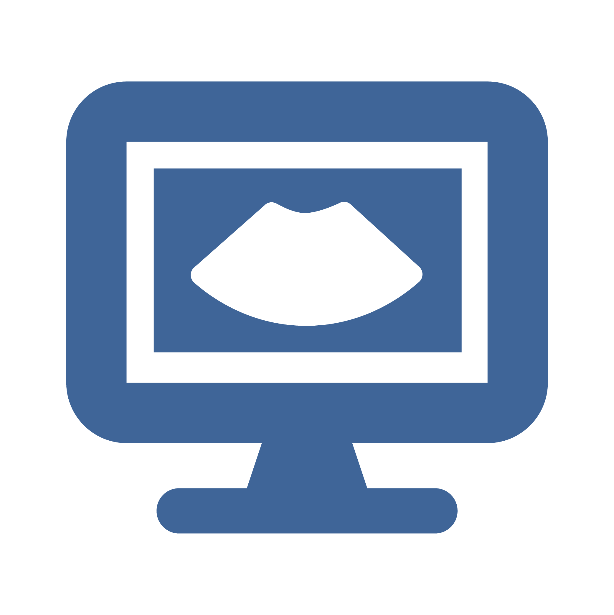 Computer monitor displaying a photo of lips.