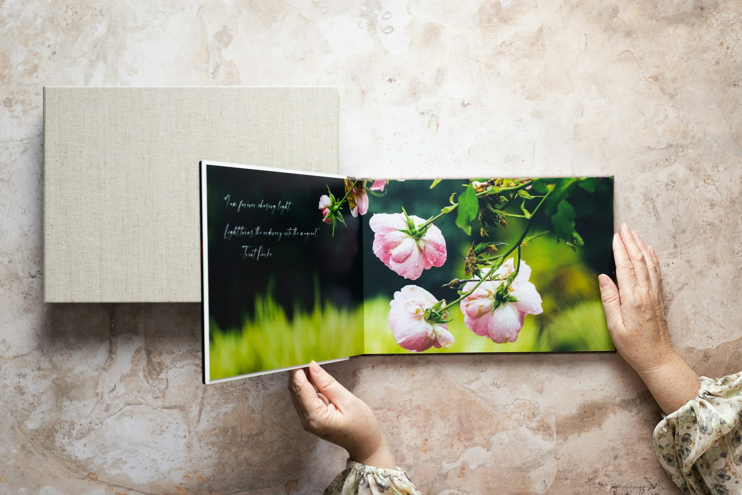 Photo Book on Table