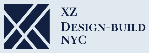 Logo with geometric design and text 'XZ Design-Build NYC'